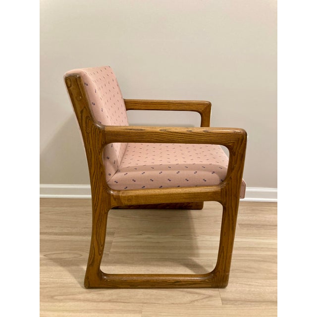 Produced in High Point, North Carolina for Patrician Furniture this office chair hints at modern design with its angular...