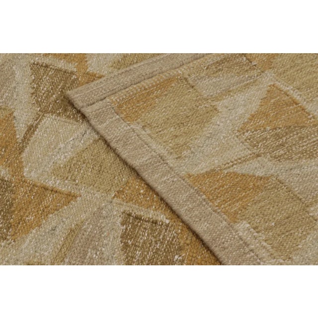 Rug & Kilim’s Scandinavian Style Geometric Custom Flatweave Rug For Sale - Image 11 of 11