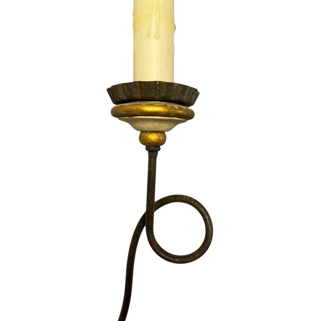 Wood Formations Portofino Three-Arm Sconces- A Pair For Sale - Image 7 of 8