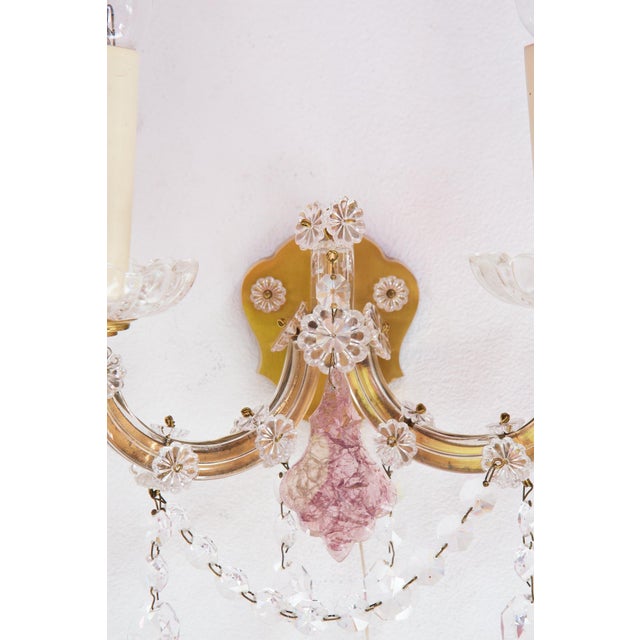 1980s Vintage Marie Therese Style Wall Light, 1980s For Sale - Image 5 of 7