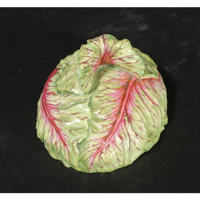 Marcolini Meissen Porcelain Red Cabbage Trompe l'Oeil Tureen or Box and Cover For Sale - Image 14 of 15