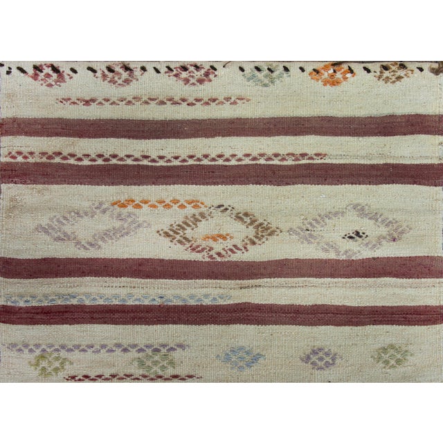 Vintage Turkish Konya Kilim Rug For Sale - Image 13 of 14
