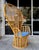 Late 20th Century Substantial Coastal Sculptural Rattan, Reed Peacock Chair, Great Condition For Sale - Image 5 of 11