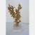 Faux Coral Painted Gold on Clear Lucite Base For Sale In West Palm - Image 6 of 10