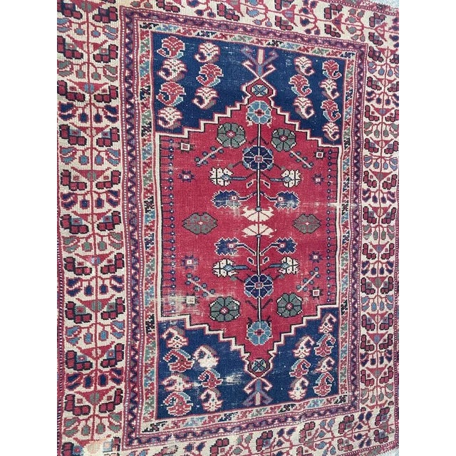 Vintage Wool Turkish Rug, 1940s For Sale - Image 13 of 16