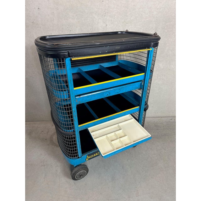 Vintage Industrial Trolley in Metal, 1960s For Sale - Image 13 of 18