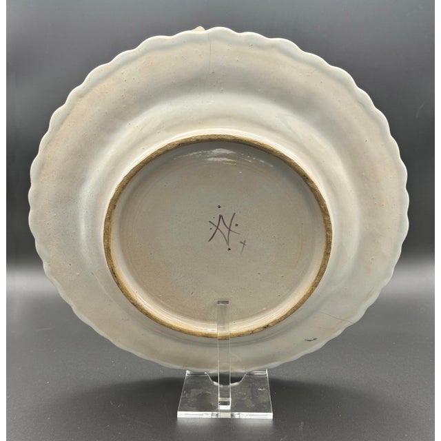 Titia Estes Trompe l'Oeil Faience Oyster Plate For Sale - Image 4 of 10