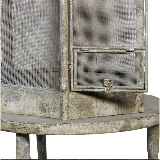2020s Matthew Izzo Home León Garden Iron Faux Bois Aviary For Sale - Image 5 of 7