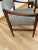 Wood Midcentury Walnut Open Arm Chairs- A Pair For Sale - Image 7 of 10