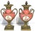 A 19th-century pair of French Sèvres-style porcelain cabinet vases executed in the Louis XVI taste, circa 1880, with rose...