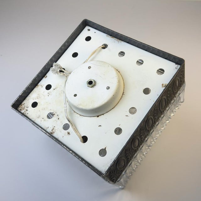 1960s Vintage Crystal Ceiling Lamp, Italy, 1960s For Sale - Image 5 of 18