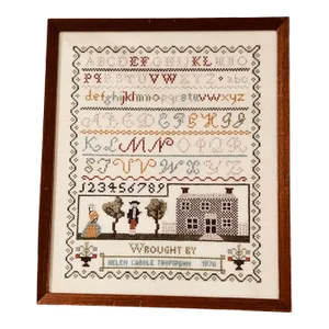 Vintage Signed 1976 American Sampler