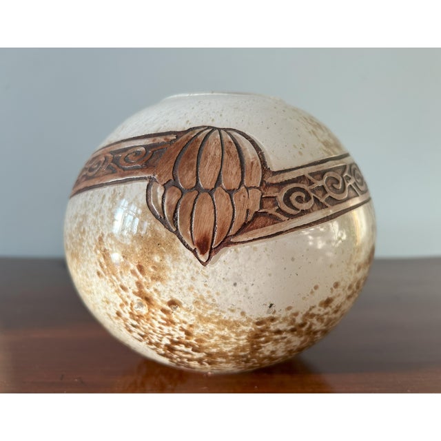 Art Deco Glass Sphere Vase by Legras, 1920s For Sale - Image 6 of 11