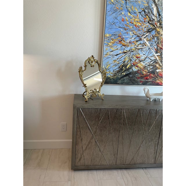 18th Century 18th Century Brass Table Mirror For Sale - Image 5 of 13