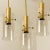 Several brass & glass pendants by glashütte limburg, 1970s. A beautiful and clean design. Illuminates beautifully. Cleaned...
