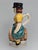 Vintage Signed Fábrica Sant'Anna Portuguese Faience Figural Toby Jug / Barrel Pitcher (10.5") For Sale - Image 4 of 6