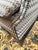 Chevron Printed Wool Felt Wingback Chair For Sale - Image 12 of 12
