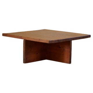 Swedish Modern Pine Coffee Table by Sven Larsson, 1960s For Sale