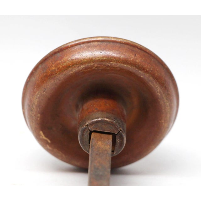Antique Bronze Vernacular Lockwood Passage Door Knob For Sale - Image 4 of 4