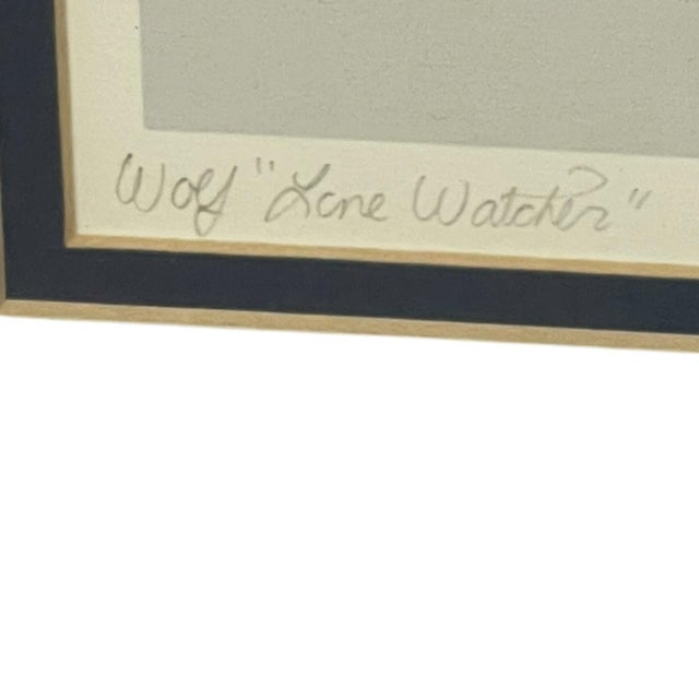 Lawrence R. McKee "Wolf Lone Watcher" Signed Limited Edition Wolf Print, 1995. For Sale - Image 4 of 10