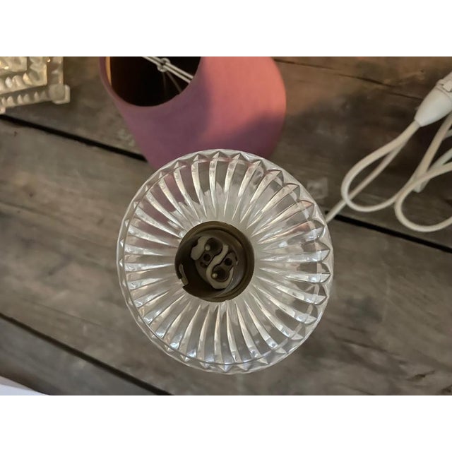 Acrylic Glass Bedside Lamps, Set of 2 For Sale - Image 6 of 12