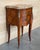 Antique French Louis XV Marquetry Marble Top Nightstands with Drawers, 1890s, Set of 2 For Sale - Image 4 of 9