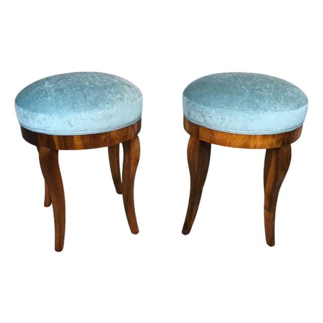 Pair of Biedermeier Stools, Germany 1820 For Sale