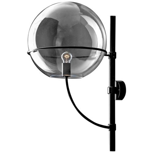 Black Outdoor Lyndon Wall Lamp by Vico Magistretti for Oluce For Sale - Image 8 of 8