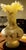 Vintage Fenton Hand-Painted Butterfly Uranium Glass Vase | Satin Custard Ruffled Rim For Sale - Image 9 of 12