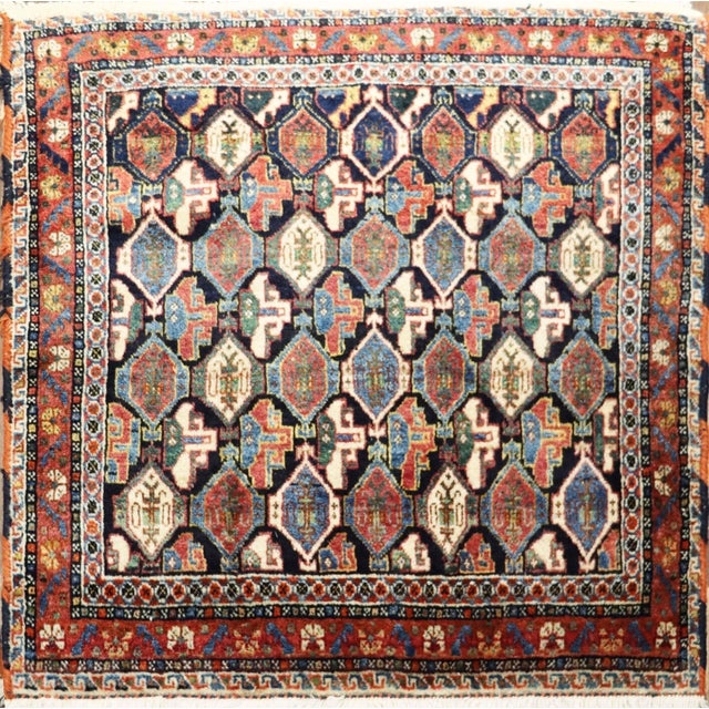 Antique Qashqai rugs and bags are highly prized for their vibrant colors, intricate designs, and exceptional...