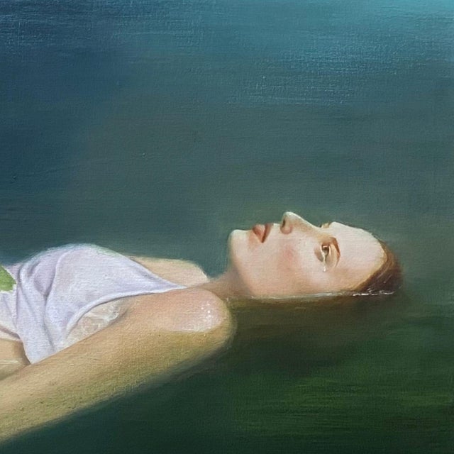 Early 21st Century Milena Kwiatkowska, No Title, Series: Suspended in Time, Ophelia, 2026, Oil on Canvas For Sale - Image 5 of 6
