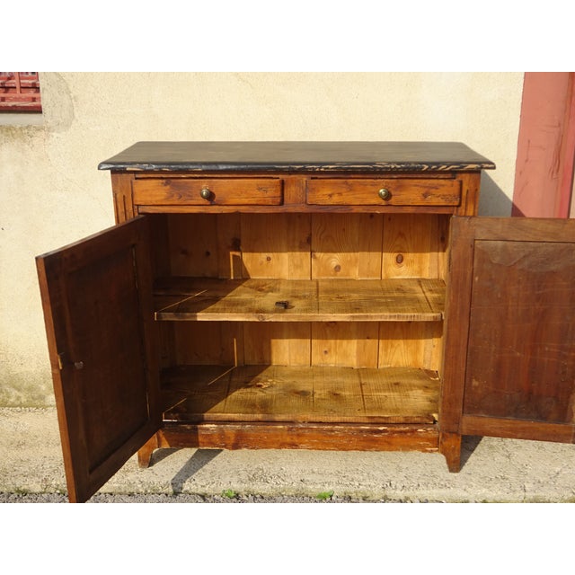 Vintage Parisian Pine Buffet, 1890s For Sale - Image 12 of 18
