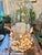 Rustic Coastal Palm Beach Handcrafted Seashell Encrusted Glass Hurricane Candle Holder For Sale - Image 3 of 11