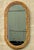 Vintage Coastal Braided Rattan Oval Mirror For Sale - Image 10 of 12