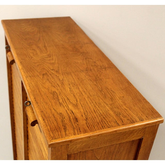 Vintage Filing Cabinet in Oak, 1920s For Sale - Image 12 of 15
