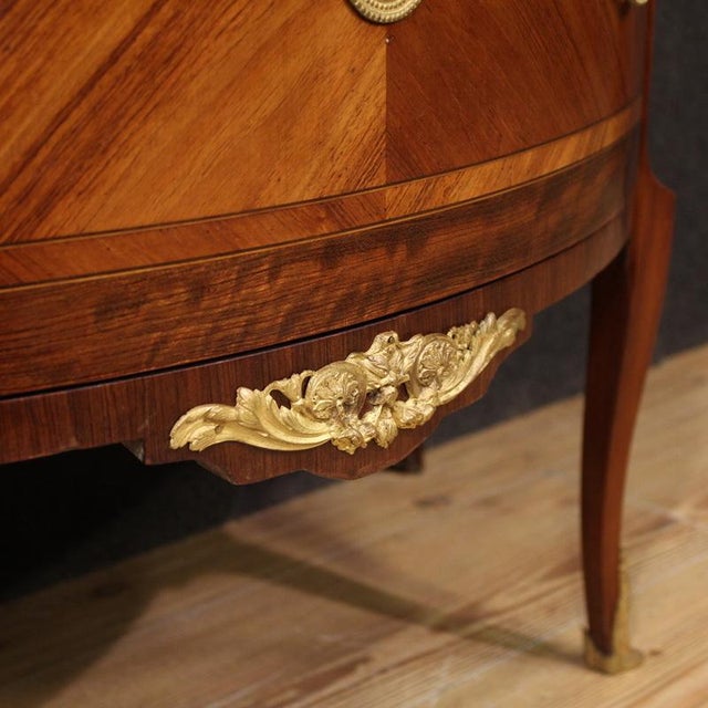 Louis XVII French Half-Moon Commode, 1920 For Sale - Image 9 of 11