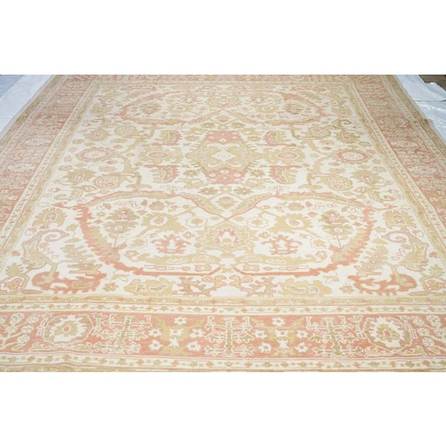 Brown Oushak Rug 9' X 12' For Sale - Image 8 of 11