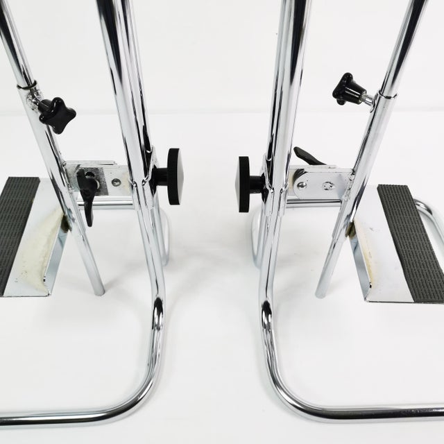 Black vintage German Audio Stands, 1970s, Set of 2 For Sale - Image 8 of 12