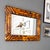 Vintage Tortoise Shell Burnt Bamboo Bevelled Mirror For Sale - Image 9 of 15