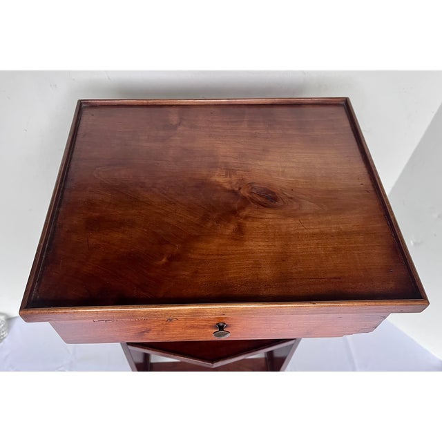 Vintage Mahogany Two-Tier Drink Table For Sale - Image 12 of 18