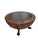 Exceptional Kreiss Collection “Nairobi” drum cocktail table, dating to the late 1990s–early 2000s and exemplifying the...