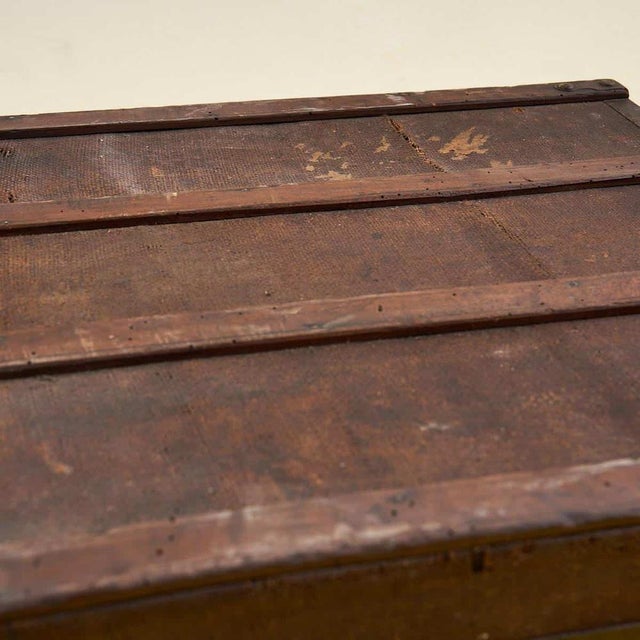 Vintage Wooden Trunk For Sale - Image 4 of 8