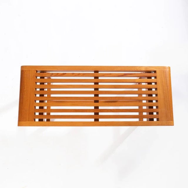 This Smith and Hawken Teak Bench is perfect for your garden or patio.