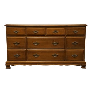 Sprague & Carleton Solid Hard Rock Maple Colonial Early American 59" Triple Dresser 552-8 For Sale