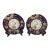 Pair "Oriental Pheasant" Pattern Mason's Patented Ironstone Plates (1826-1848) With Stands For Sale