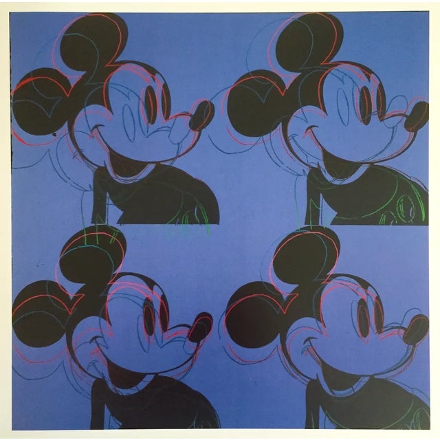 skillevæg antik anden Andy Warhol Foundation Vintage 1995 Pop Art Lithograph Print " Myths : Mickey  Mouse " 1981 | Chairish