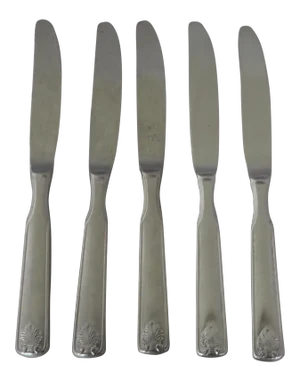 Stainless Steel Shell Design Dinner Knives S/5