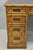Traditional Vintage Hollywood Regency Faux Bamboo Campaign Style Kneehole Desk by Sligh For Sale - Image 3 of 17