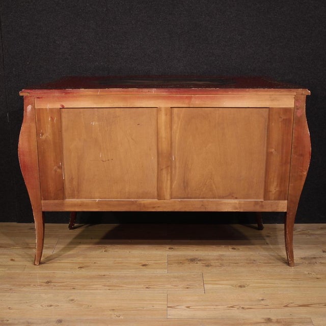French Lacquered and Gilded Chinoiserie Commode, 1960 For Sale - Image 3 of 13