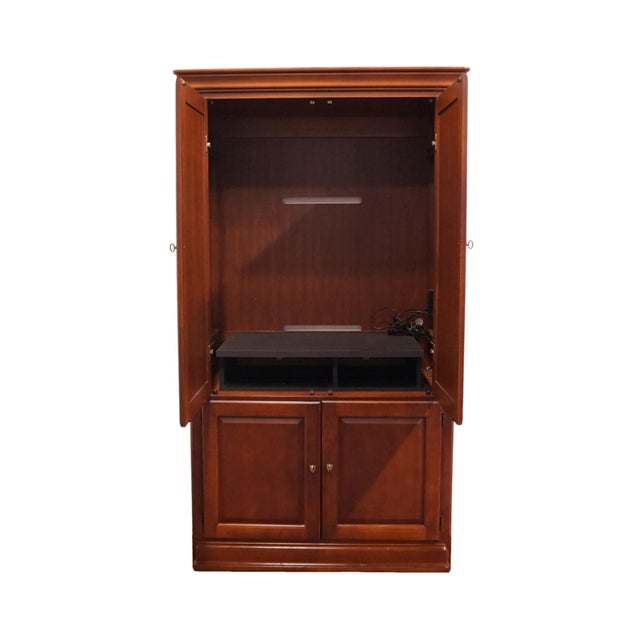 Late 20th Century Thomasville Impressions Martinique Collection Contemporary Traditional Style 43" Media Armoire 34941-856 For Sale - Image 5 of 12